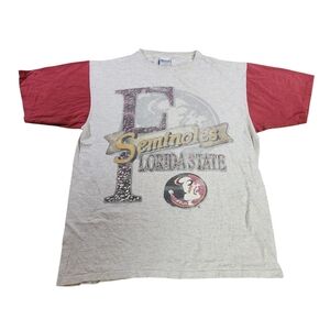 Vintage Florida State Seminoles T Shirt Mens L True Fan Tag USA 90s Y2K 80s VTG